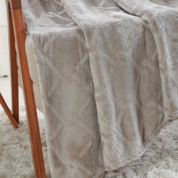 Manta Queen Brushed Microfibra Flannel 220x230 Camurça - 3