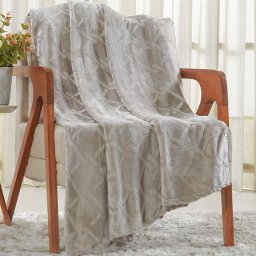 Manta Queen Brushed Microfibra Flannel 220x230 Camurça - 1