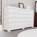 Ver imagem 3 de Cômoda para Quarto 8 Gavetas Diamante Espresso Móveis