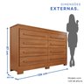 Cômoda para Quarto 8 Gavetas Diamante Espresso Móveis - 4