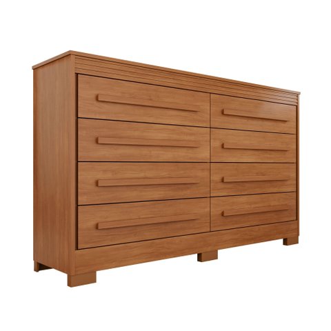 Cômoda para Quarto 8 Gavetas Diamante Espresso Móveis