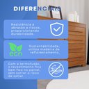 Ver imagem 5 de Cômoda para Quarto 8 Gavetas Diamante Espresso Móveis Marrom/Cinamomo