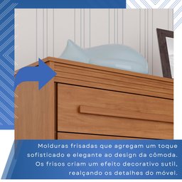 Cômoda para Quarto 8 Gavetas Diamante Espresso Móveis - 8