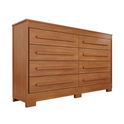 Cômoda para Quarto 8 Gavetas Diamante Espresso Móveis - 3