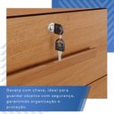 Ver mais imagens de Cômoda para Quarto 2 Portas 8 Gavetas Esmeralda Expresso Móveis Marrom/Cinamomo