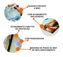 Ver imagem 5 de Kit com 3 lindo pequenos quadros decorativos minimalistas pintados a mão medindo 45x30cm cada quadro
