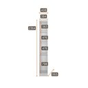 Ver imagem 3 de Modulo Safira Casal para Guarda Roupa em Mdf Clic Móveis Branco