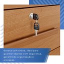 Ver mais imagens de Cômoda para Quarto 1 Portas 8 Gavetas Ônix Expresso Móveis Marrom/Cinamomo