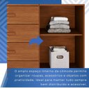 Ver imagem 7 de Cômoda para Quarto 1 Portas 8 Gavetas Ônix Expresso Móveis Marrom/Cinamomo