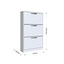 Ver imagem 3 de Sapateira para Quarto 18 Pares Melissa Branco