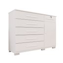 Ver imagem 2 de Cômoda para Quarto 1 Portas 6 Gavetas Jade Expresso Móveis