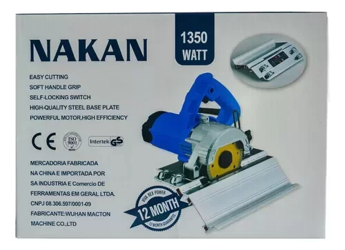 Serra Mármore 1350w Profissional + Base Meia Esquadria 45° - 4