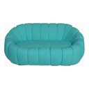 Ver imagem 3 de Namoradeira Concha Decorativa 190cm Sala Suede:azul-turquesa/liso