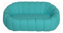 Ver imagem 3 de Namoradeira Concha Decorativa 190cm Sala Suede:azul-turquesa/liso