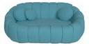 Ver imagem 2 de Namoradeira Concha Decorativa 190cm Sala Suede:azul-turquesa/liso