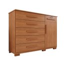 Ver imagem 2 de Cômoda para Quarto 1 Portas 6 Gavetas Jade Expresso Móveis Marrom/Cinamomo