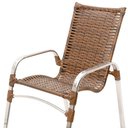 Ver imagem 4 de 2 Cadeiras Emily Cor Argila, Estrutura Alumínio Polido, área Interna E Externa