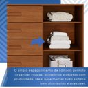 Ver imagem 7 de Cômoda para Quarto 1 Portas 5 Gavetas Jaspe Expresso Móveis Marrom/Cinamomo