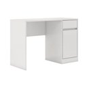 Ver imagem 1 de Mesa Multiuso Escritório Office Morada c/ 1 Porta e 1 Gaveta Branco - Demóbile