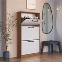 Ver imagem 1 de Sapateira para Quarto 18 Pares Melissa Marrom/Freijo/Branco