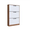 Ver imagem 2 de Sapateira para Quarto 18 Pares Melissa Marrom/Freijo/Branco
