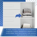 Ver imagem 5 de Cômoda para Quarto 1 Portas 4 Gavetas Pérola Expresso Móveis