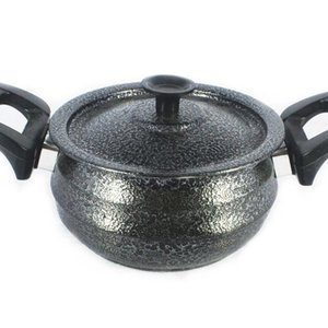 Panela Bojuda Alumínio Fundido Craqueada Alça Baquelite