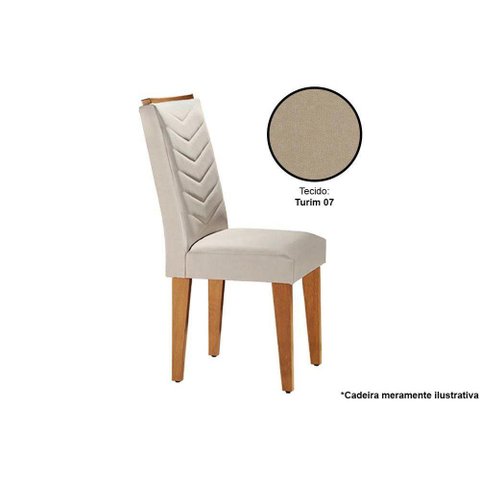 Cadeira Sala de Jantar Londrina IB Kit 2 Un Imbuia/Linho Turim - Rufato