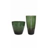 Kit com 2 Vasos para Plantas de Polietileno Lisa Efeito Marmorizada Luxo (verde Premium). - 1