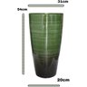 Kit com 2 Vasos para Plantas de Polietileno Lisa Efeito Marmorizada Luxo (verde Premium). - 5