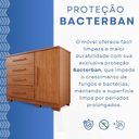 Ver imagem 5 de Cômoda para Quarto 1 Portas 4 Gavetas Pérola Expresso Móveis Marrom/Cinamomo