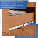 Ver mais imagens de Cômoda para Quarto 1 Portas 4 Gavetas Pérola Expresso Móveis Marrom/Cinamomo
