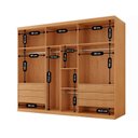 Ver imagem 4 de Guarda-Roupa Casal 100% MDF 6 Portas e 6 Gavetas Olimpo Marrom/Marromle