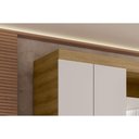 Ver imagem 5 de Guarda Roupa Casal 4 Portas e 3 Gavetas C/ 1 Espelho Clapton Freijo/off White - Caemmun
