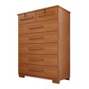 Ver imagem 3 de Cômoda para Quarto 7 Gavetas Topázio Expresso Móveis Marrom/Cinamomo