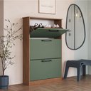 Ver imagem 1 de Sapateira para Quarto 18 Pares Melissa Verde/Freijo/Oliva