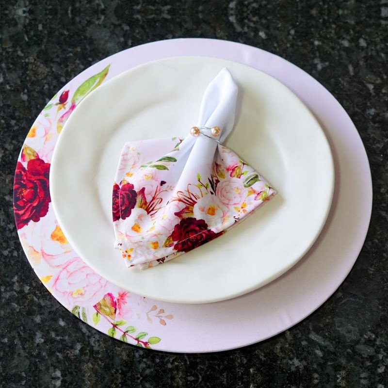 Kit Suplat com Guardananpo Mesa Posta com 48 Peças Floral - 1
