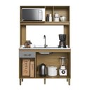Ver imagem 5 de Cozinha Compacta 120cm 4 Portas e 1 Gaveta Co1202 Decibal Ipê Griseo