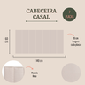 Cabeceira Casal Modulada Reta Cama Box - 2