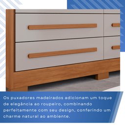 Cômoda para Quarto 8 Gavetas Diamante Espresso Móveis - 10
