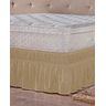 Saia Box Ajustável Serve em Cama Casal Queen e King Babado com 2 Elásticos 1 Peça:avelã Bege - 2
