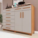 Ver imagem 2 de Cômoda para Quarto 2 Portas 8 Gavetas Esmeralda Expresso Móveis