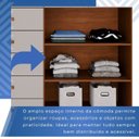 Ver imagem 7 de Cômoda para Quarto 2 Portas 8 Gavetas Esmeralda Expresso Móveis Marrom/Cinamomo/Off White