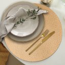 Ver imagem 1 de 12 Jogo Americano Redondo Sousplat Mesa Posta Luxo Plh Ljc