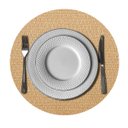 Ver imagem 7 de 12 Jogo Americano Redondo Sousplat Mesa Posta Luxo Plh Ljc