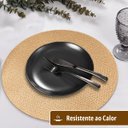 Ver imagem 3 de 12 Jogo Americano Redondo Sousplat Mesa Posta Luxo Plh Ljc