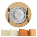 Ver mais imagens de 12 Jogo Americano Redondo Sousplat Mesa Posta Luxo Plh Ljc