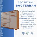 Ver imagem 5 de Cômoda para Quarto 1 Portas 8 Gavetas Ônix Expresso Móveis