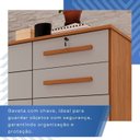Ver mais imagens de Cômoda para Quarto 1 Portas 8 Gavetas Ônix Expresso Móveis Marrom/Cinamomo/Off White