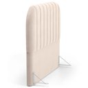 Ver imagem 6 de Cabeceira Cama Box Queen Estofada Orgânica 160cm Alice W01 Suede Bege - Lyam Decor